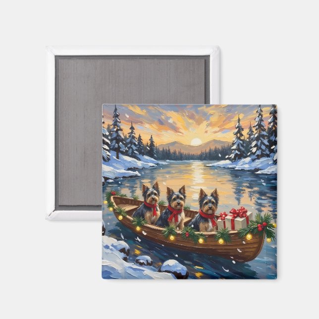 Aimant Bateau de Noël Havanais Fêtes (Recto/Verso)