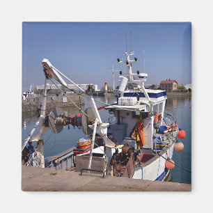 Aimant Bateau de pêche dans le port de Honfleur en Franc