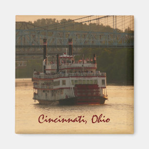 Aimant Bateau de rivière sur la rivière Ohio