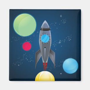 Aimant Bateau de Rocket d'espace extra-atmosphérique