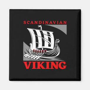 Aimant Bateau dragon de navire viking scandinave Drakkar