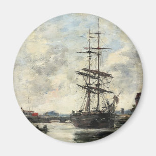 Aimant Bateau sur les Touques Eugene Boudin(Français, 182