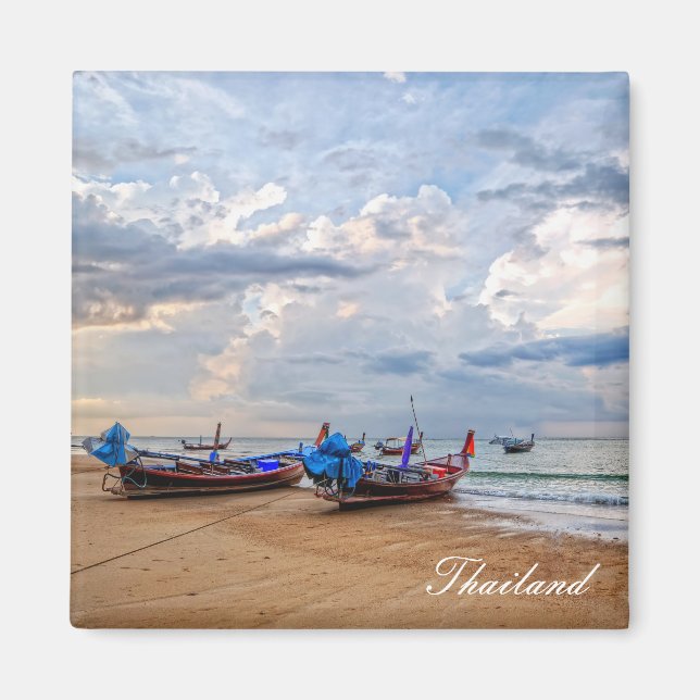 Aimant Bateaux à longue queue en Thaïlande (Devant)