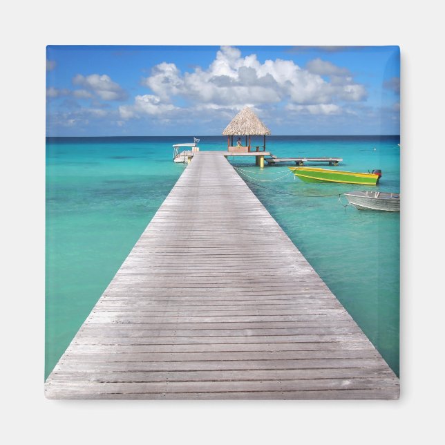 Aimant Bateaux à une jetée dans l'aimant du Pacifique (Devant)