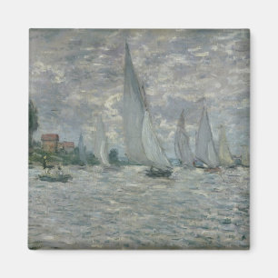 Aimant Bateaux de Claude Monet , ou régate à Argenteui