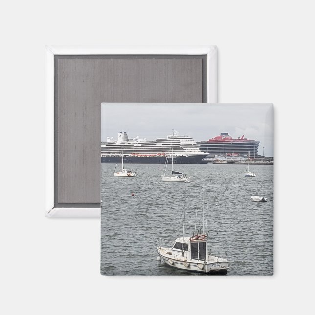 Aimant Bateaux De Croisières À Bilbao Port, Espagne | Réf (Recto/Verso)