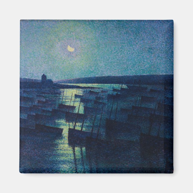Aimant Bateaux de pêche au clair de lune (Camaret, France (Devant)