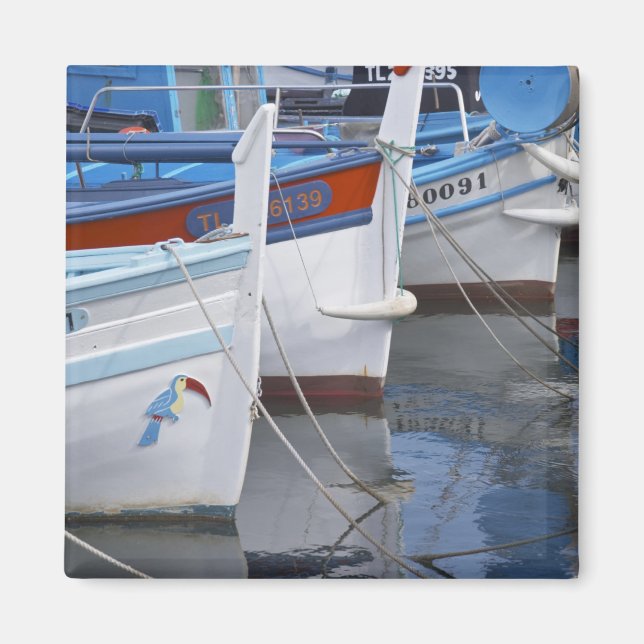 Aimant Bateaux de pêche typiques de Provence peints en 2 (Devant)