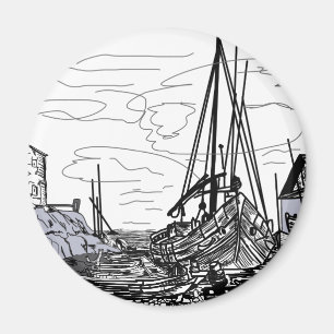 Aimant bateaux en mer