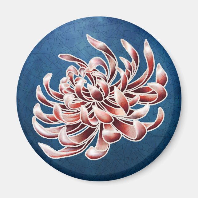 Aimant Batik Chrysanthemum (Devant)