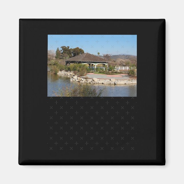 Aimant Bâtiment À Lindo Lake Sticker (Devant)