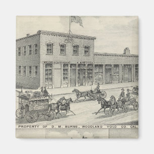 Aimant Bâtiment de Woodland, ferme du comté de Yolo