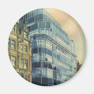 Aimant Bâtiment vintage du Daily Express sur Fleet Street