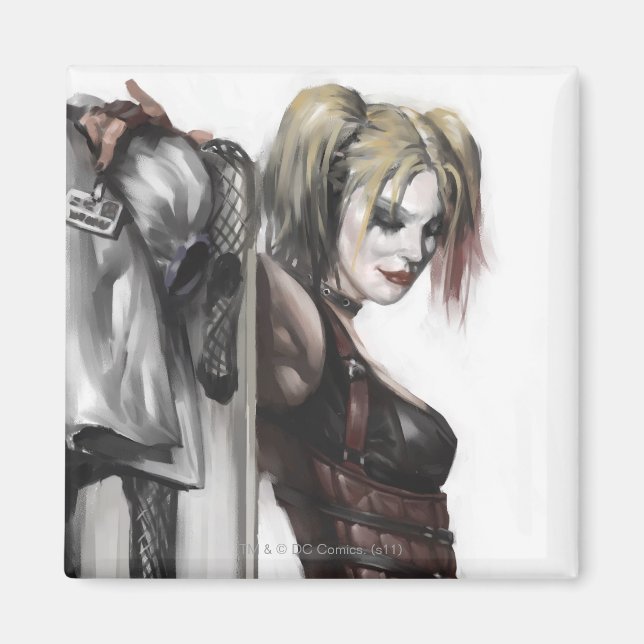 Aimant Batman Arkham City | Harley Quinn Illustration (Devant)