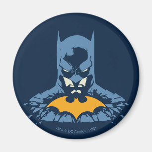 Aimant Batman Bust brisé Avec Logo Or