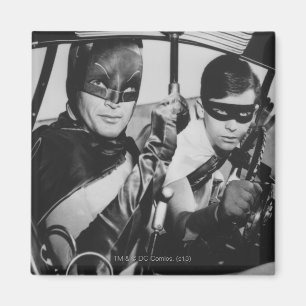Aimant Batman et Robin In Batmobile