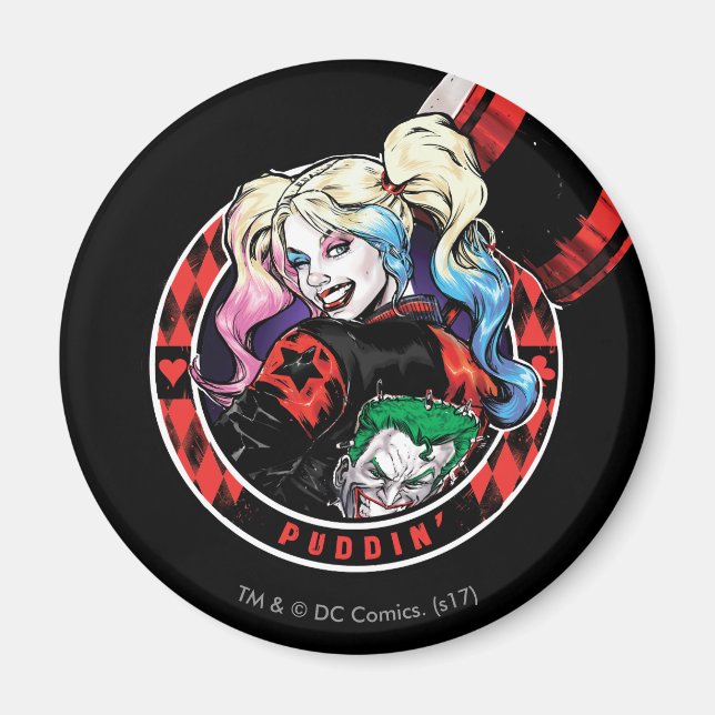 Aimant Batman | Harley Quinn Winking With Mallet (Devant)