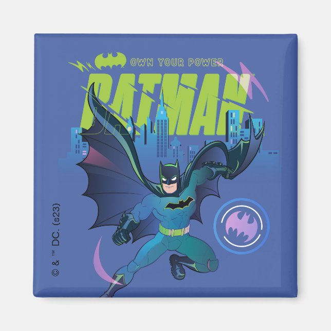 Aimant Batman "Own Your Power" City Graphic (Devant)