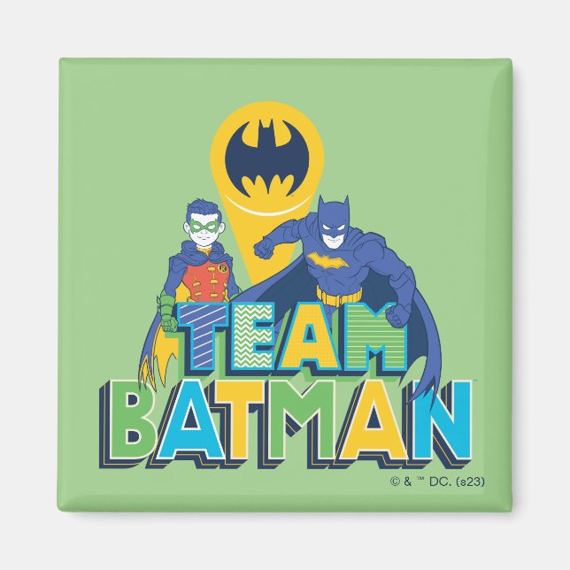 Aimant Batman | Team Batman & Robin (Devant)