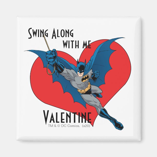Aimant Batman Valentine | Coudre Avec Moi (Devant)