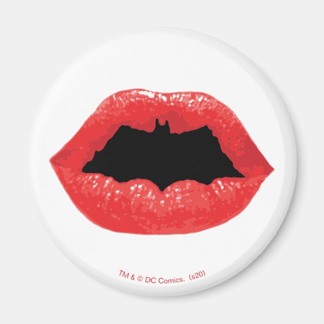 Aimant Batman Valentine | Lèvres de chaume (Devant)