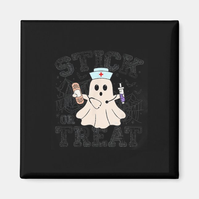 Aimant Bâton Ou Traitement Halloween Fantôme Infirmière H (Devant)