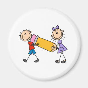 Aimant Bâtons Enfants avec crayon
