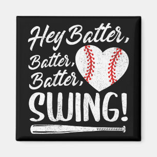 Aimant Batter Swing Baseball Coeur Maman Mignonne Mère Fe