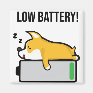 Aimant Batterie de sommeil de corgi de Gallois de