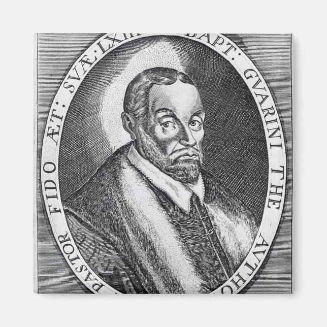 Aimant Battista Guarini, frontispice à 'Il Pastor (Devant)