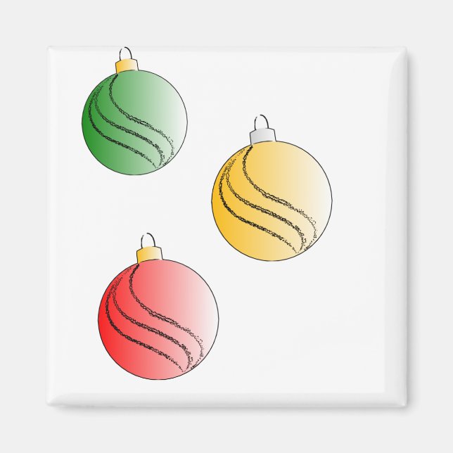 Aimant Baubales de Noël (Devant)