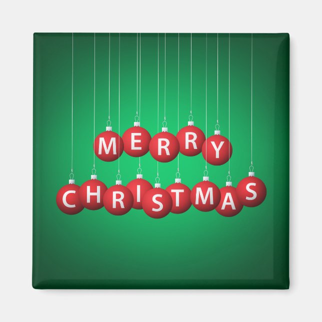 Aimant Bauble de Noël (Devant)