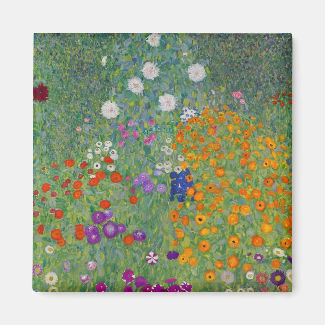 Aimant Bauerngarten, Peinture à l'huile, Gustav Klimt (Devant)