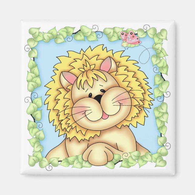 Aimant BaZoPeoples Lester l'aimant Lion (Devant)