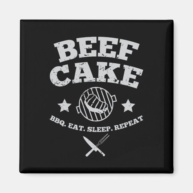 Aimant Bbq de gâteau de boeuf (Devant)
