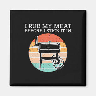 Aimant Bbq Rub Ma Viande Avant Stick Retro Funny Byrbecue