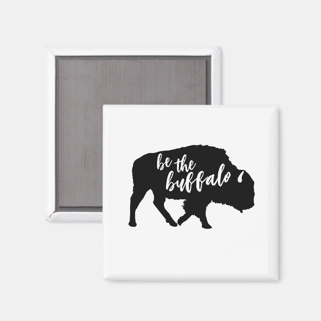 Aimant Be the Buffalo Silhouette (Recto/Verso)