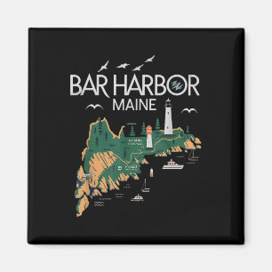 Aimant Beach Lighthouse Bar Harbour Maine