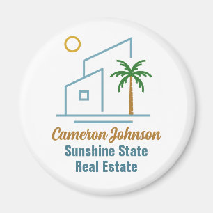 Aimant Beach Real Estate Company Cute Personnalisable
