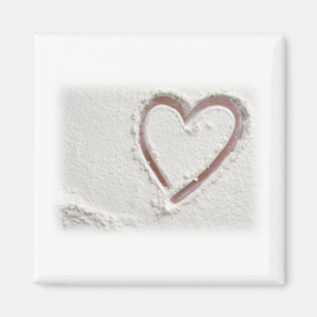Aimant Beach Sand Heart (Devant)