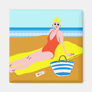 Aimant Beachy Keen - Jaune