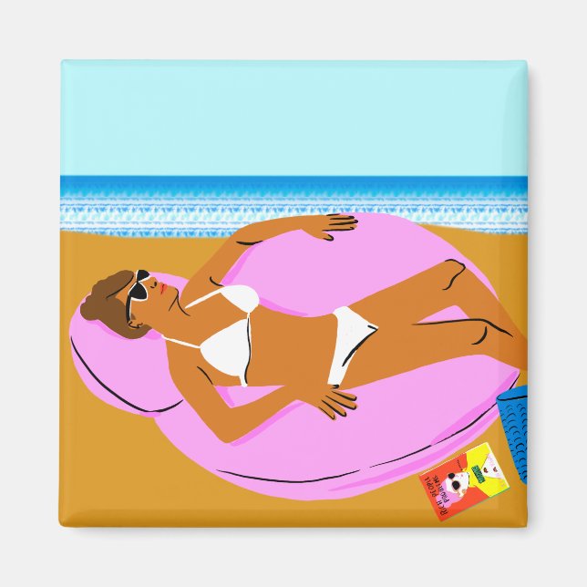 Aimant Beachy Keen - rose (Devant)