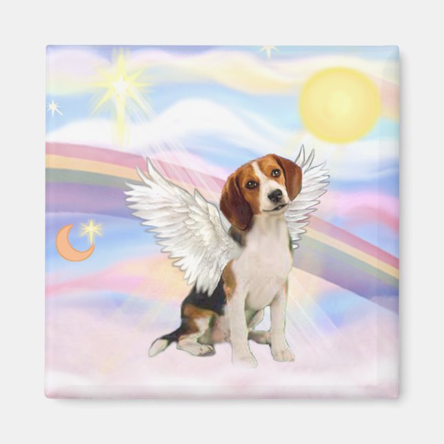 Aimant Beagle Angel (Devant)