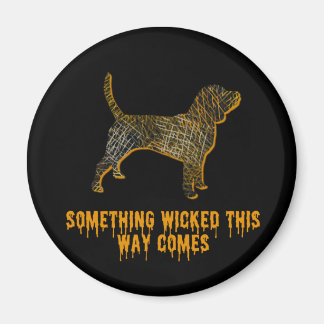 Aimant Beagle Hound Chien Silhouette Fun Halloween
