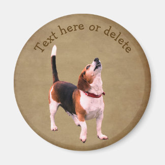 Aimant Beagle Hurleur Mignon Personnalisé