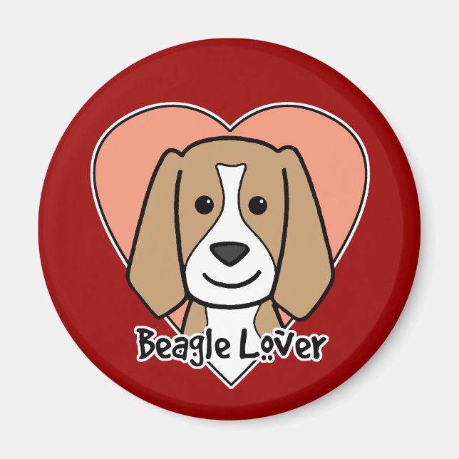 Aimant Beagle Lover (Devant)