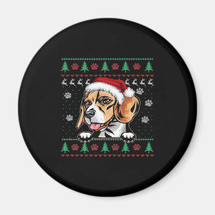 Aimant Beagle Noël Super Chien Xmas Supersize T-Shirt
