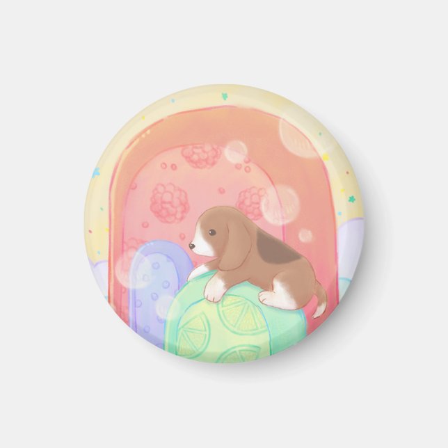 Aimant Beagle & Popsicles (Devant)