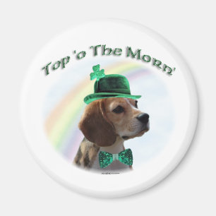 Aimant Beagle Top of the Morn'; jour de la St. Patrick Be