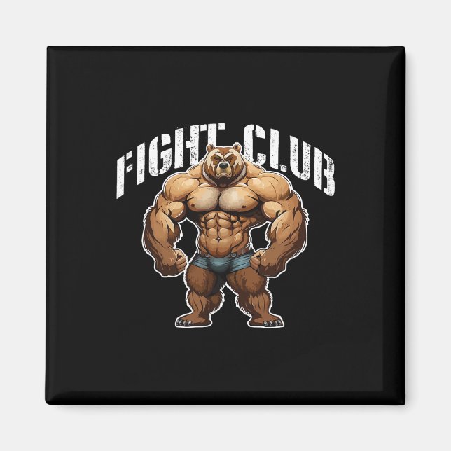 Aimant Bear Beast Muscles Boxing entraînement Gym Mixed m (Devant)